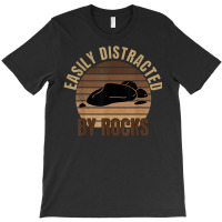 Easily Distracted By Rocks Geology Rock Collecting Geologist T-shirt | Artistshot