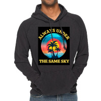 Always Under The Same Sky  Long Distance Couple Love Relationship Vintage Hoodie | Artistshot