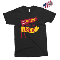 Usc Womens Go Trojans Cardinal Gold Pennant Fight On! V-neck Exclusive T-shirt | Artistshot