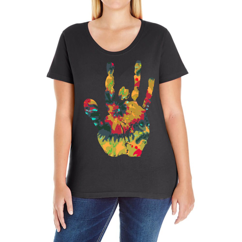 Tie Dye Jerry Vintage Ladies Curvy T-Shirt by Crowley Tidwell | Artistshot