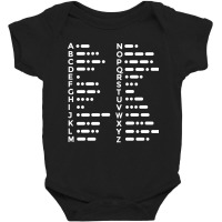 Morse Code Alphabet Design-gixoz Baby Bodysuit | Artistshot