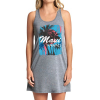 Vintage Maui Hawaii Hawaiian Island Palm Tree Beach Tropical T Shirt Tank Dress | Artistshot