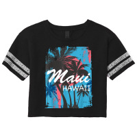 Vintage Maui Hawaii Hawaiian Island Palm Tree Beach Tropical T Shirt Scorecard Crop Tee | Artistshot