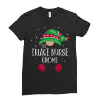 Triage Nurse Gnome Family Matching Christmas Pajamas Ladies Fitted T-shirt | Artistshot