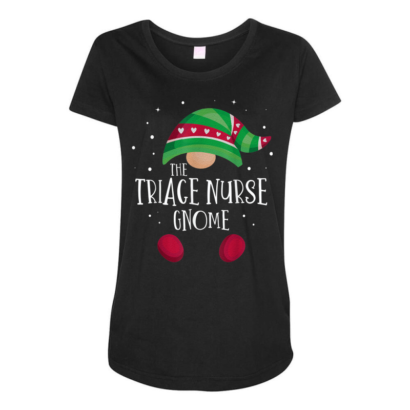 Triage Nurse Gnome Family Matching Christmas Pajamas Maternity Scoop Neck T-shirt by Clinical | Artistshot