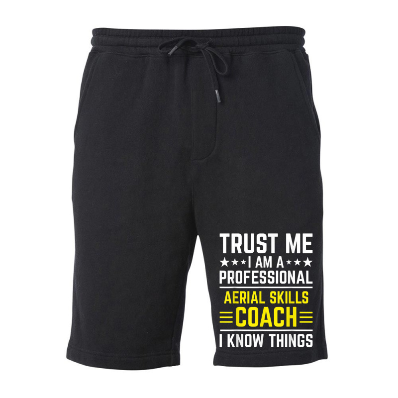 Professional Aerial Skills Coach Funny Aerial Skills Coach Fleece Short | Artistshot