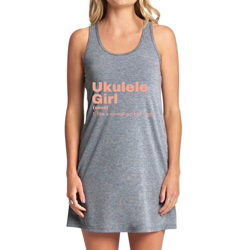 Ukulele  Girl - Ukulele Tank Dress by Crowley Tidwell | Artistshot