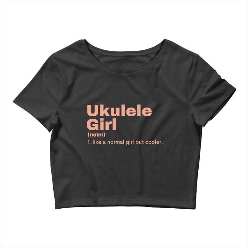 Ukulele  Girl - Ukulele Crop Top by laughingtuy | Artistshot