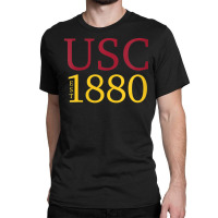 Usc Womens Ivy Font 1880 Cardinal Gold V-neck Classic T-shirt | Artistshot