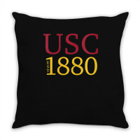 Usc Womens Ivy Font 1880 Cardinal Gold V-neck Throw Pillow | Artistshot