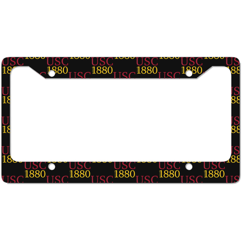 Usc Womens Ivy Font 1880 Cardinal Gold V-neck License Plate Frame | Artistshot