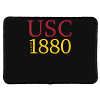 Usc Womens Ivy Font 1880 Cardinal Gold V-neck Rectangle Patch | Artistshot