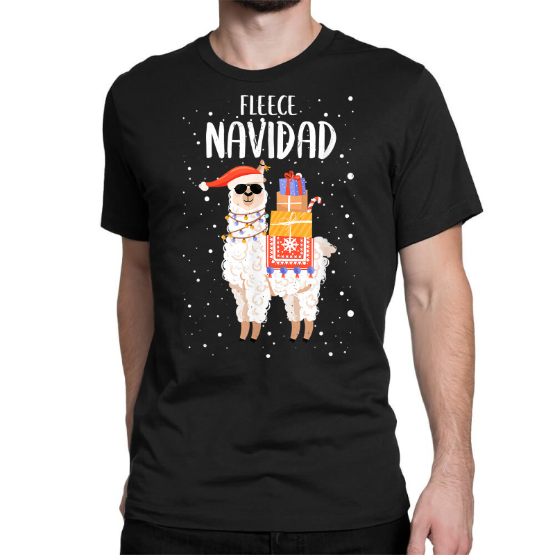 Fleece Feliz Navidad Llama Hispanic Christmas Cute Xmas T Shirt Classic T-shirt | Artistshot