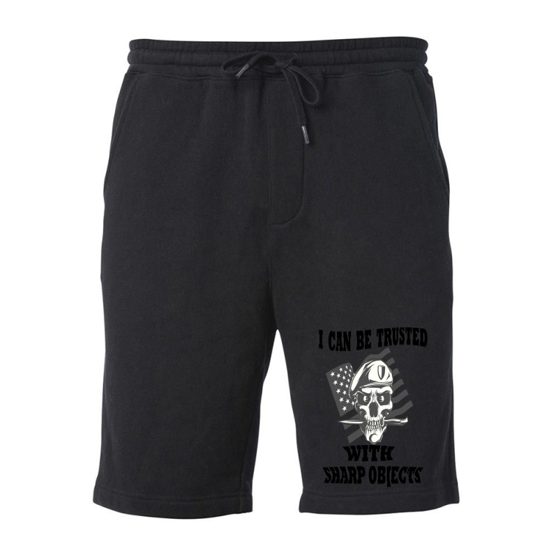 I Can Be Trusted With Sharp Objects Active Fleece Short | Artistshot