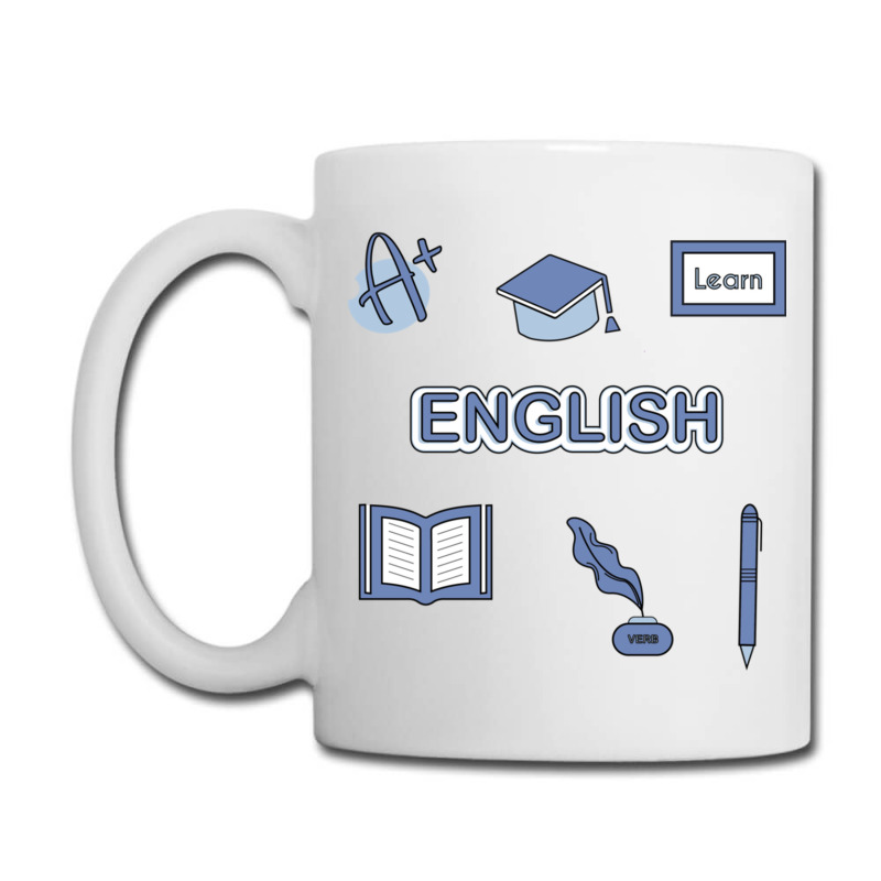 Light Blue English School Subject  Pack Coffee Mug | Artistshot