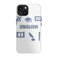 Light Blue English School Subject  Pack Iphone 13 Case | Artistshot