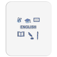 Light Blue English School Subject  Pack Mousepad | Artistshot