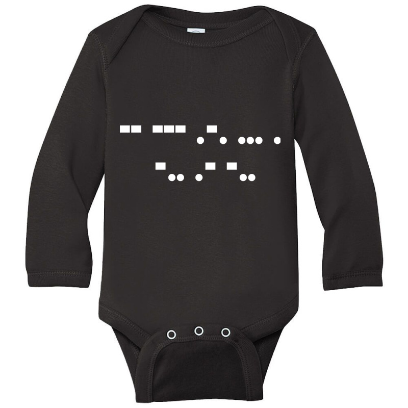 Morse Code Radio Ham Amateur Radio Operator Gift-5a0lp Long Sleeve Baby Bodysuit by fenderbendable | Artistshot