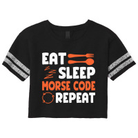 Morse Code Radio Ham Amateur Radio Operator Gift-cqhoi Scorecard Crop Tee | Artistshot