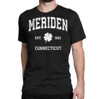 Mens Meriden Connecticut Vintage Shamrock Sports Premium T Shirt Classic T-shirt | Artistshot