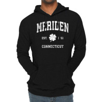 Mens Meriden Connecticut Vintage Shamrock Sports Premium T Shirt Lightweight Hoodie | Artistshot