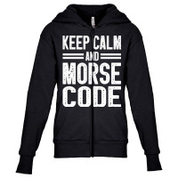 Morse Code Radio Ham Amateur Radio Operator Gift-jhmwy Youth Zipper Hoodie | Artistshot