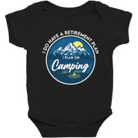 I Plan On Camping Baby Bodysuit | Artistshot