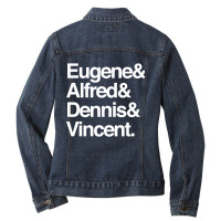 Names & Ghost Fights Ladies Denim Jacket | Artistshot