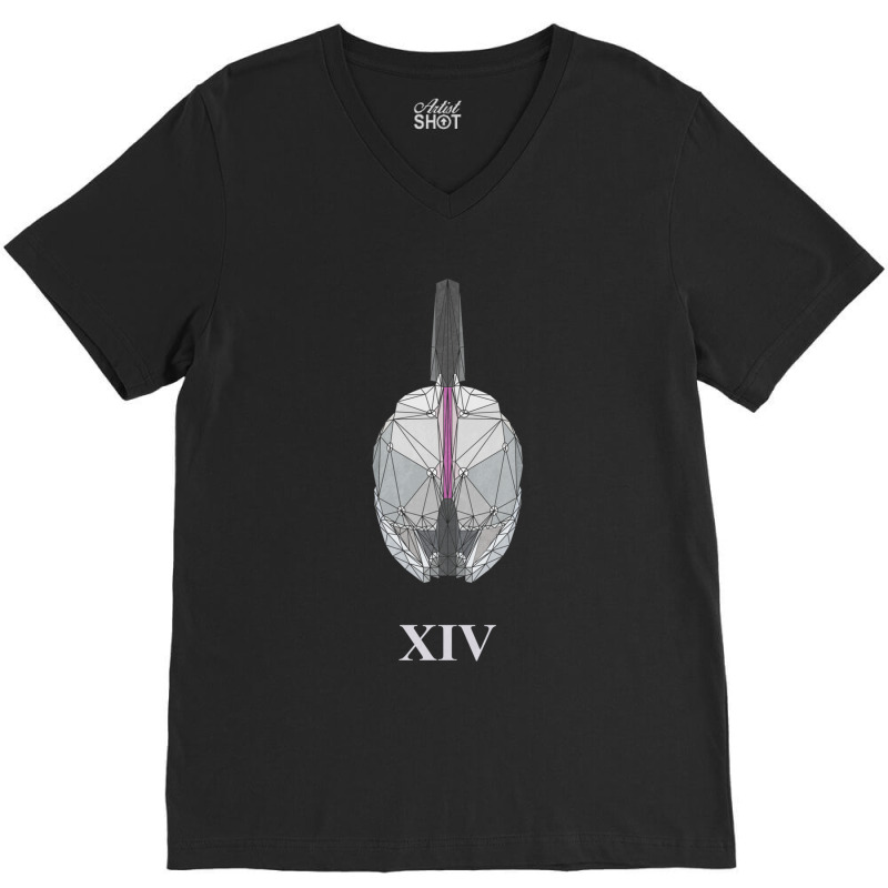 Geometric Helm Of Xiv V-Neck Tee by MONIQUEWORTH | Artistshot