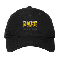 Morse Code Radio Ham Amateur Radio Operator Gift Adjustable Cap | Artistshot