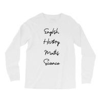 Subject Labels Long Sleeve Shirts | Artistshot