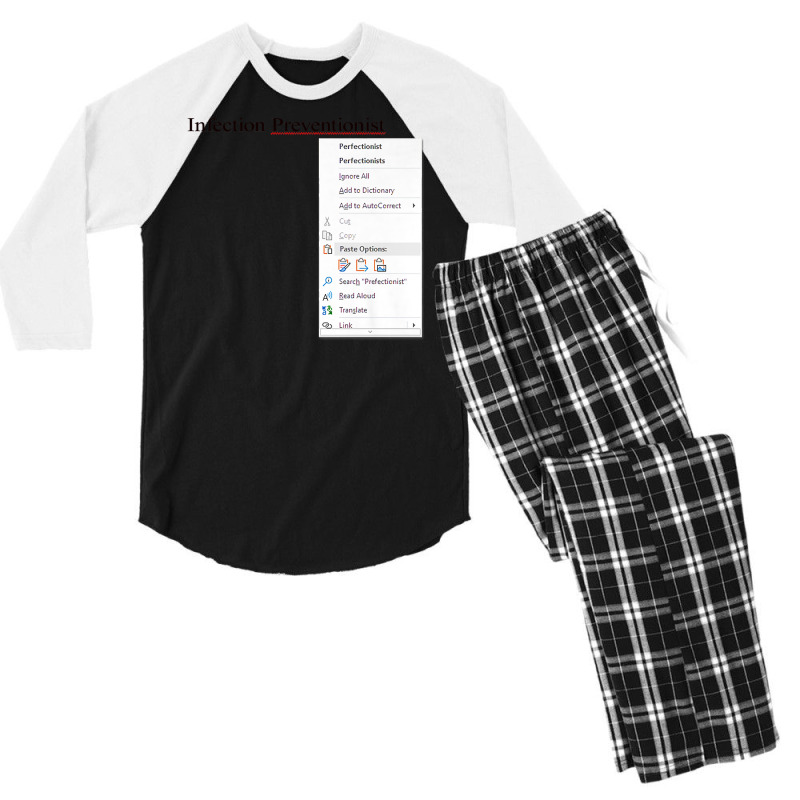 Funny Infection Preventionist Perfectionist Premium T Shirt Men's 3/4 Sleeve Pajama Set | Artistshot