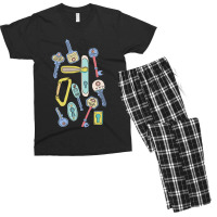 Rad New Pad Blue Men's T-shirt Pajama Set | Artistshot