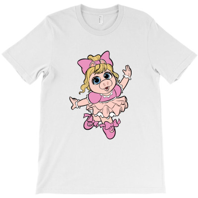 Ballerina Piggy T-shirt Designed By Dianacarrera