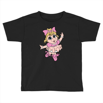 Ballerina Piggy Toddler T-shirt Designed By Dianacarrera