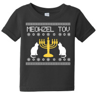 Hanukkah Chanukkah Funny Jewish Cat Meowzel Tov Jew Gift Baby Tee | Artistshot