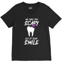 Teeth Witch Diy Halloween Costume Dental Assistant Dentist V-neck Tee | Artistshot