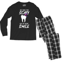 Teeth Witch Diy Halloween Costume Dental Assistant Dentist Men's Long Sleeve Pajama Set | Artistshot