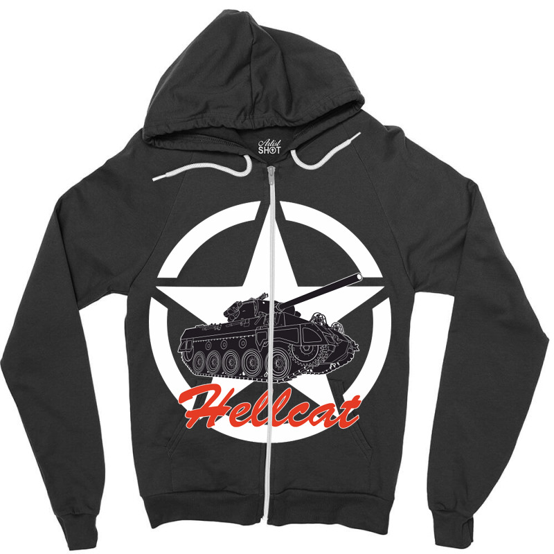 M18 Hellcat Us Army Zipper Hoodie by degreesgunner | Artistshot