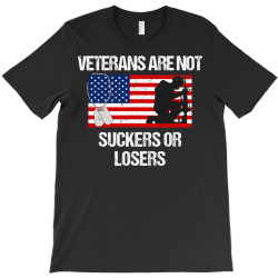 Veterans Are Not Suckers Or Losers Vintage Usa Flag Gift T Shirt T-shirt Designed By Jinxpenta