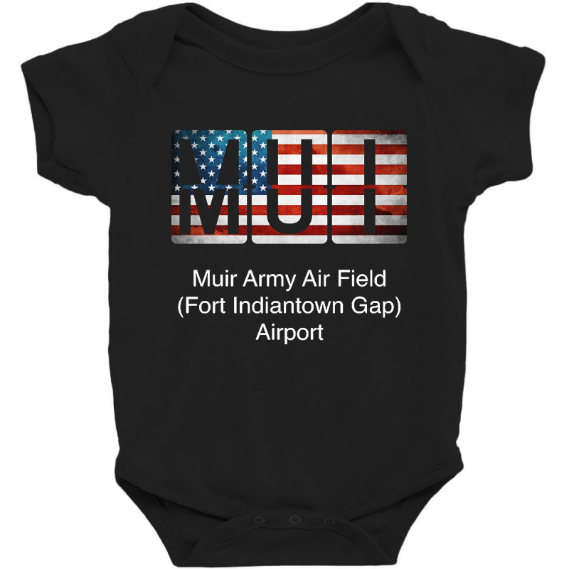 Mui Muir Army Air Field (fort Indiantown Gap) Airport Baby Bodysuit | Artistshot