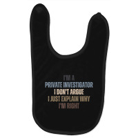 Private Detective Quotes For True Crime Fans Baby Bibs | Artistshot