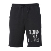 Lazy Halloween Costume Pretend I'm A Bluebird Simple Fleece Short | Artistshot