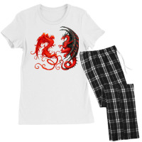 Rising Phoenix Fire And Dragon T Shirt Women's Pajamas Set | Artistshot