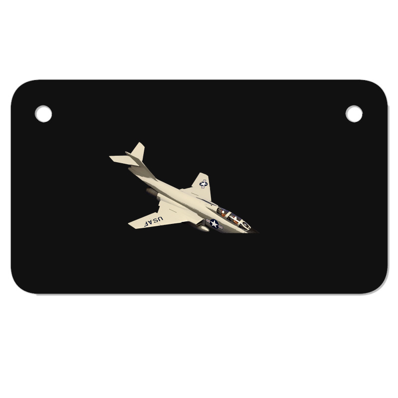 Mcdonnell F-101voodoo Usaf Us Airforce American Motorcycle License Plate | Artistshot