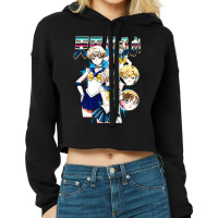 Sailor Uranus Haruka Tenou, Sailor, Uranus, Haruka, Tenou, Sailor Uran Cropped Hoodie | Artistshot