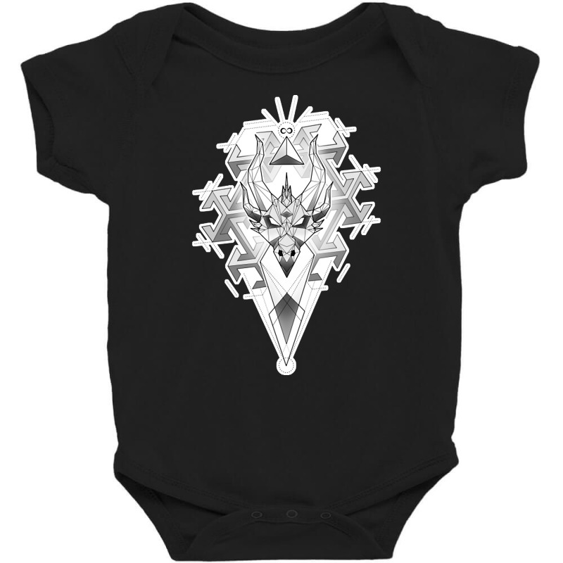 Geometric Dragon Baby Bodysuit by Kenlofu52 | Artistshot