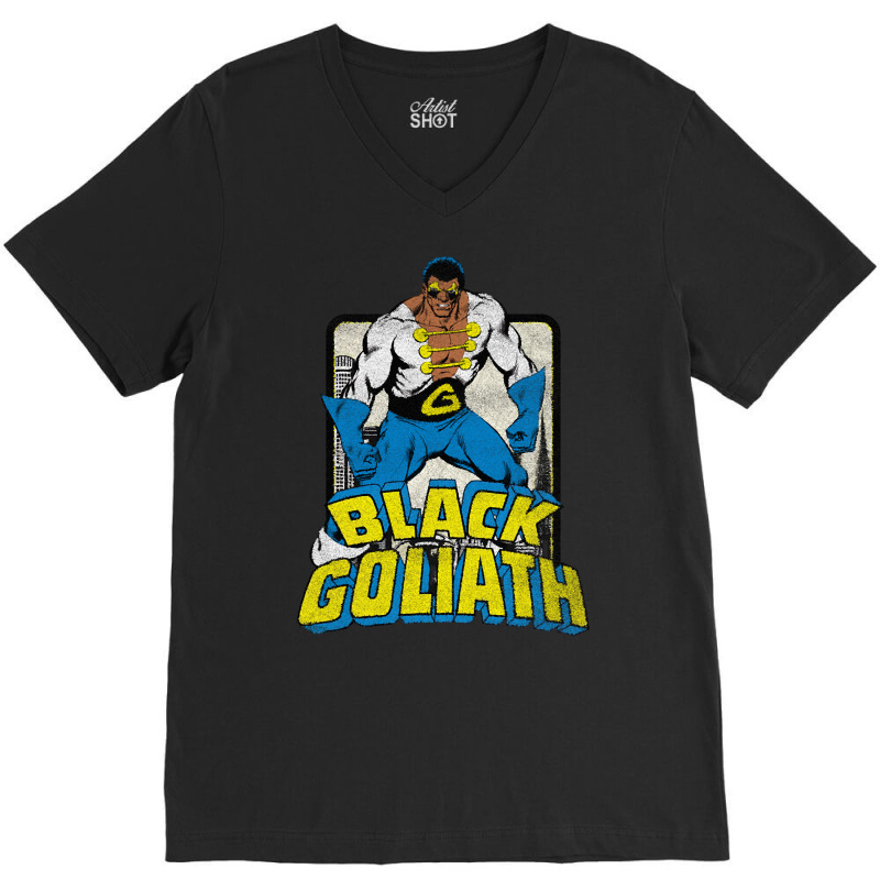 Black Goliath - Dr. Bill Foster (distressed) V-neck Tee | Artistshot