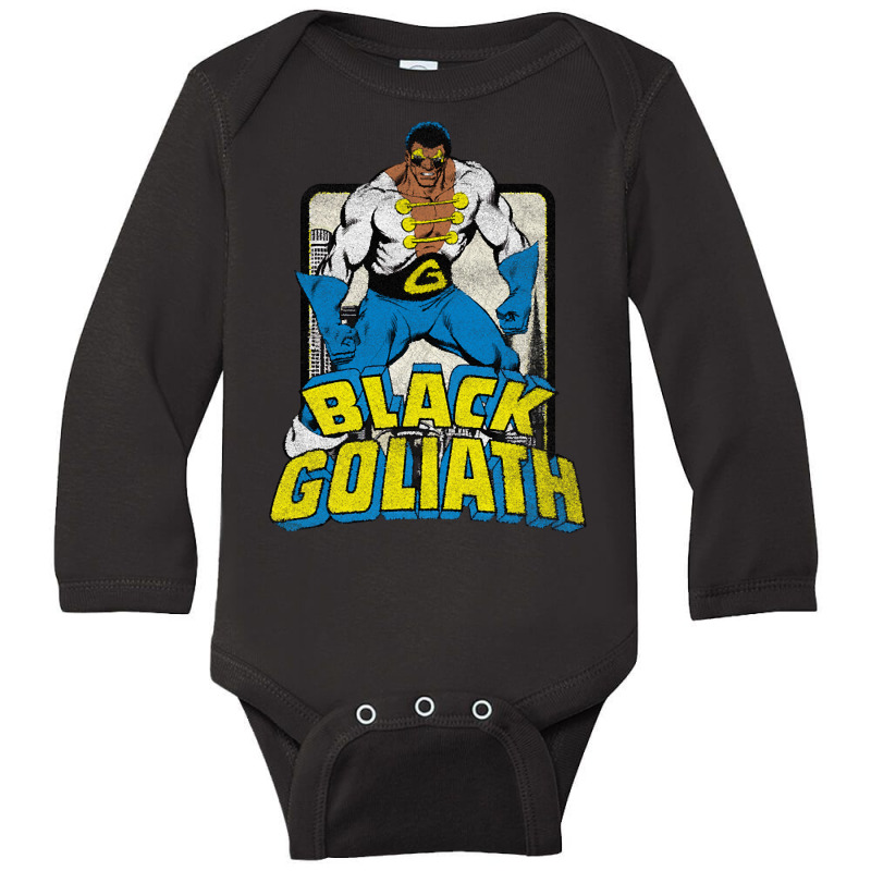 Black Goliath - Dr. Bill Foster (distressed) Long Sleeve Baby Bodysuit | Artistshot