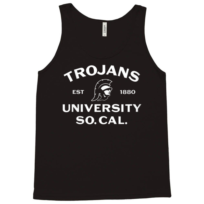 Usc Womens Trojans So Cal Collegiate Classic White V-neck Tank Top | Artistshot